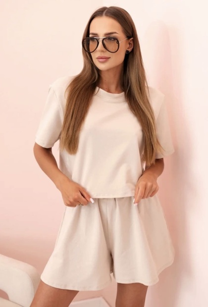 Komplet bawełniany t-shirt + spodenki
