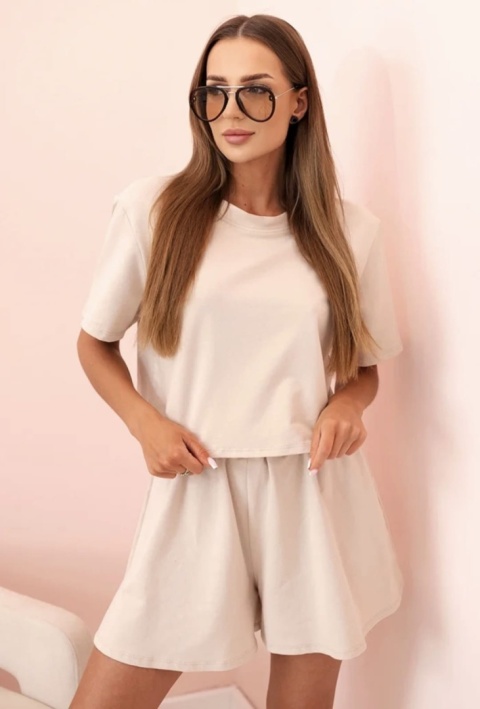 Komplet bawełniany t-shirt + spodenki