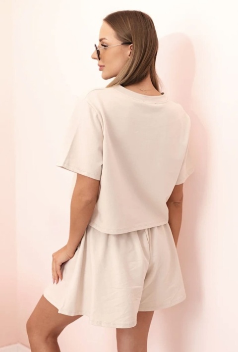 Komplet bawełniany t-shirt + spodenki